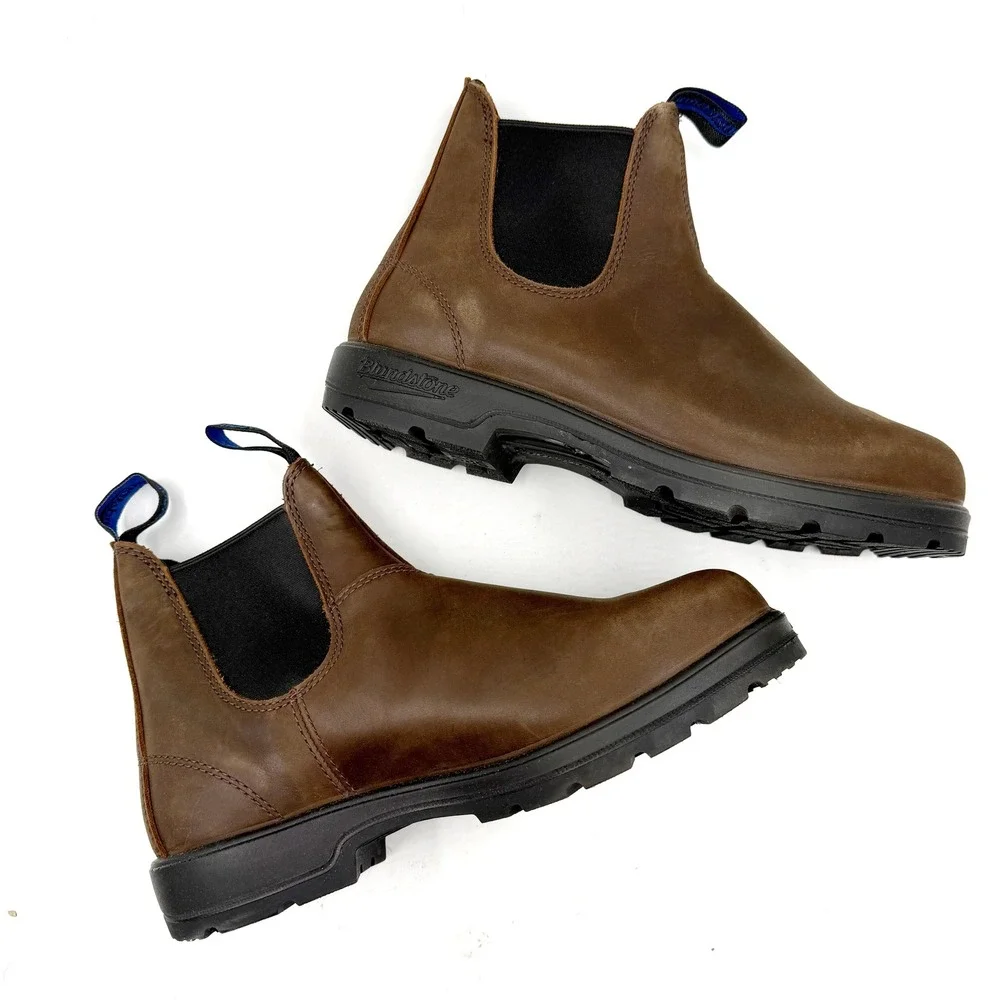 Blundstone 1477 Thermal Elastic Side Boot Waterproof Antique Brown Sz 9 US Women